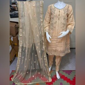 Brand new organza party wear dress